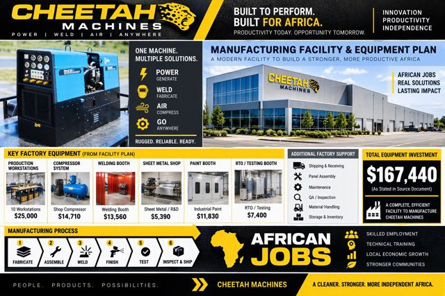 Built for Africa facility and equipment plan